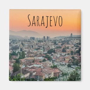 Íman Sarajevo paisagem a partir do ímã superior