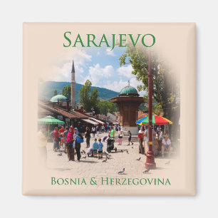 Íman Sarajevo Praça de Pombo no Antigo Bazar