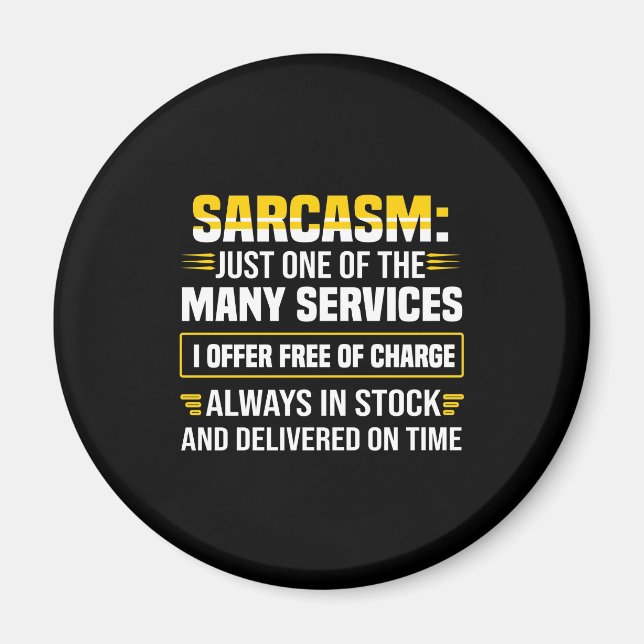Íman Sarcasm É Apenas Um Dos Muitos Serviços (Frente)