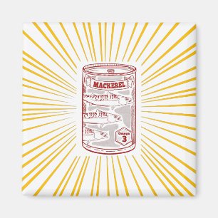 Íman Sarda e peixe em lata