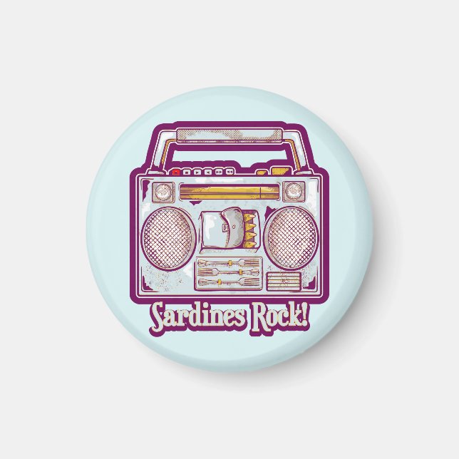 Íman Sardinha engraçada estéreo (Frente)