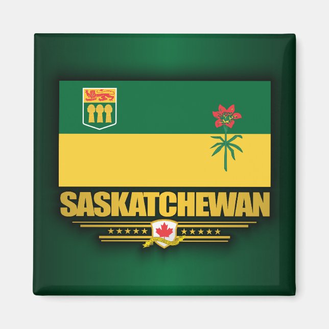 Íman Saskatchewan Flag (Frente)