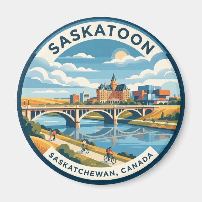 Íman Saskatoon Canadá (Frente)