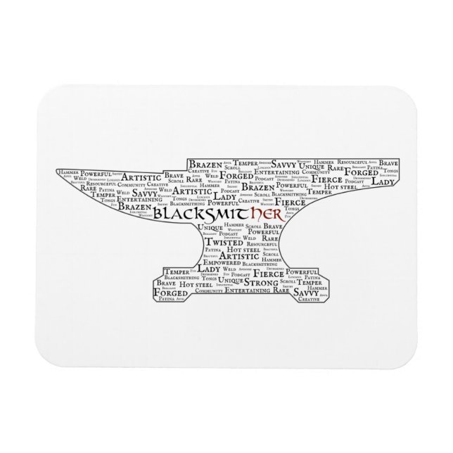 Íman Sassy Blacksmquer Anvil (Horizontal)