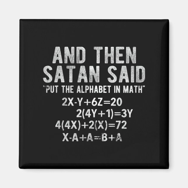 Íman Satã Disse Alfabeto Em Matemática (Frente)