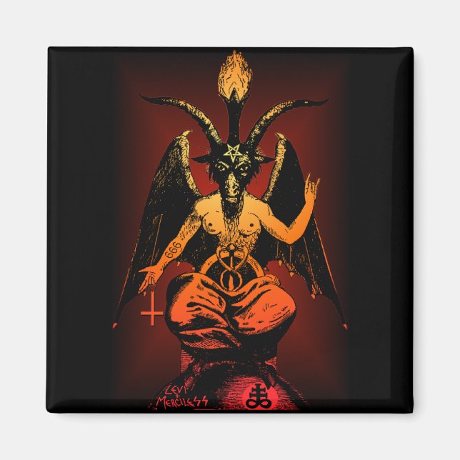Íman Satanás Goat Magnet (Frente)
