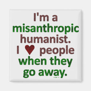 Íman Sátira Misanthropic do solitário do humanista