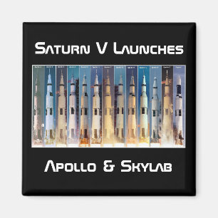 Íman Saturn V Moon Rocket Launts (Lâmpada Saturno V)