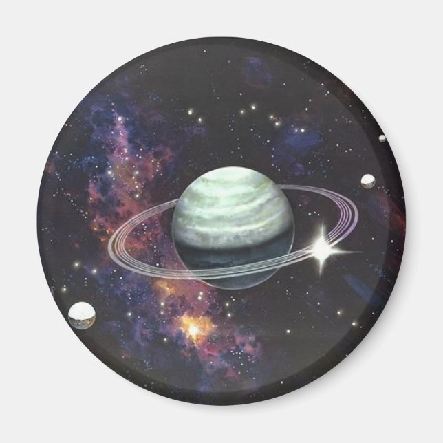 Íman Saturno com Anéis (Frente)