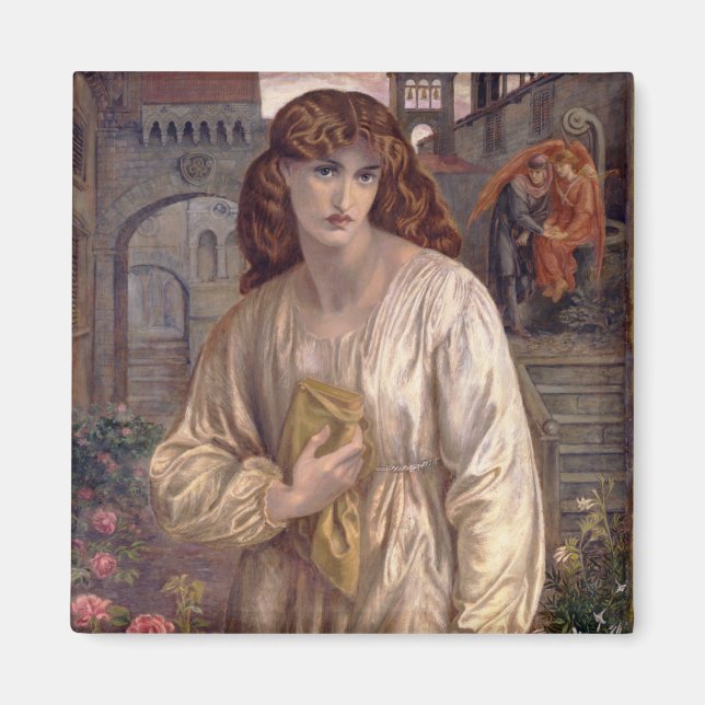 Íman Saudação de Beatrice por Dante Gabriel Rossetti (Frente)