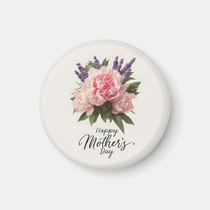 Íman Saudação Floral "Dia de as mães Feliz"