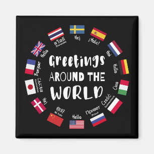 Íman Saudações ao redor do mundo, Olá em todas as língu