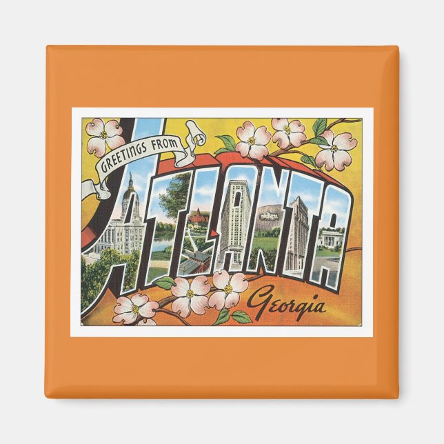 Íman Saudações De Atlanta Georgia (Frente)