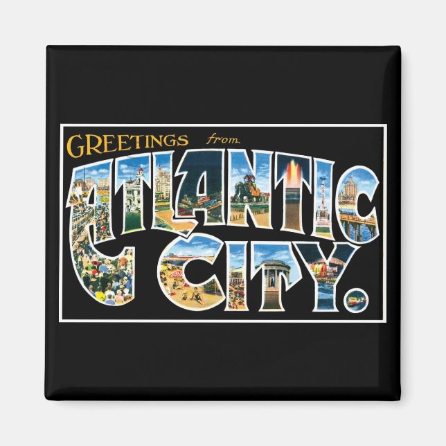 Íman Saudações de Atlantic City! (Frente)