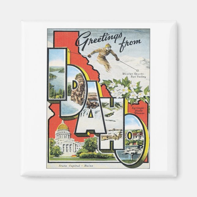 Íman Saudações De Idaho (Frente)