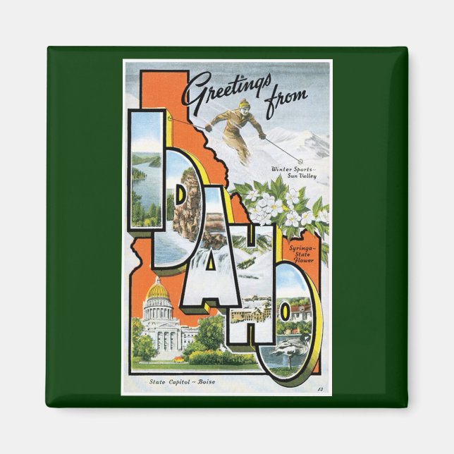 Íman Saudações de Idaho! (Frente)