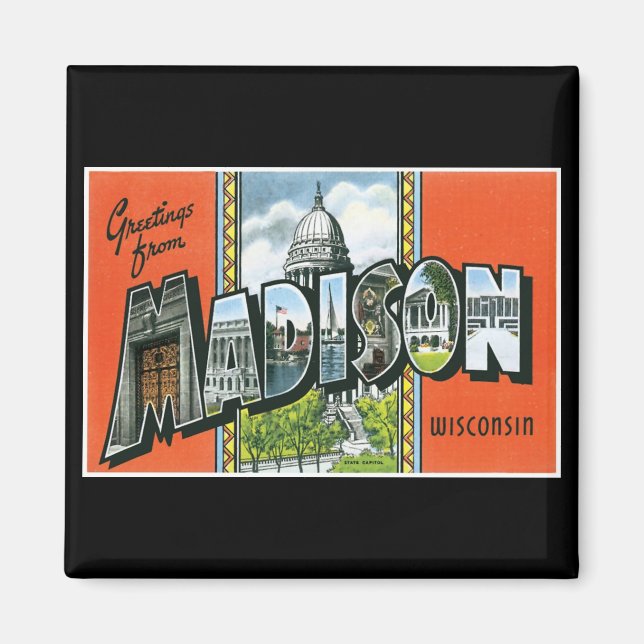 Íman Saudações de Madison, Wisconsin! (Frente)