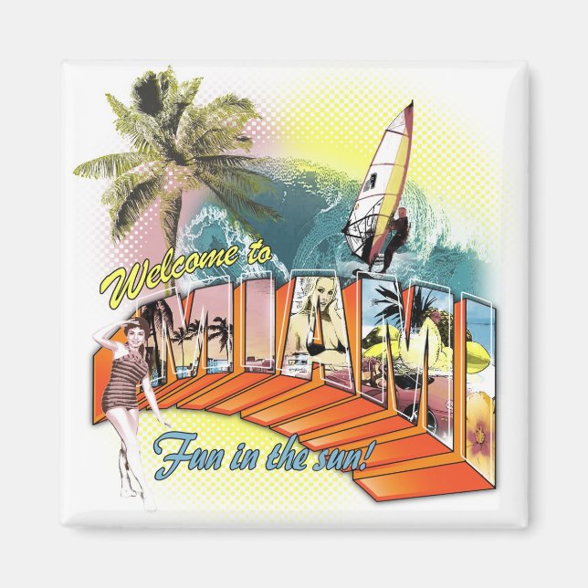 Íman Saudações de Miami (Frente)