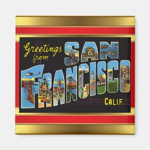 Íman Saudações de San Francisco Magnet