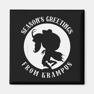 Íman Saudações Desordeiras Da Roupa De Natal Do Krampus