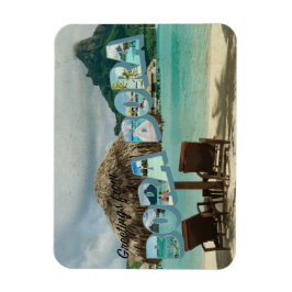 Íman Saudações do cartão vintage Bora Bora