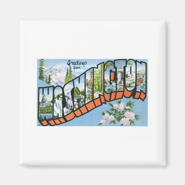 Íman Saudações do Estado de Washington (Frente)