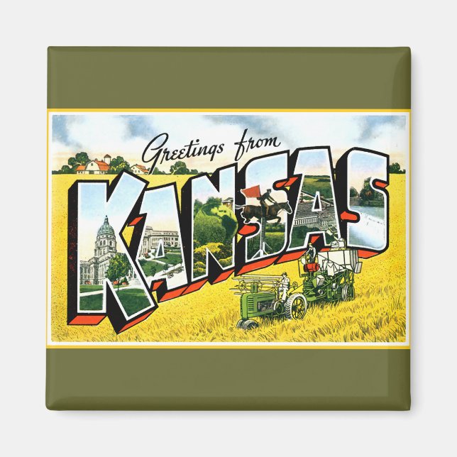 Íman Saudações do Kansas (Frente)