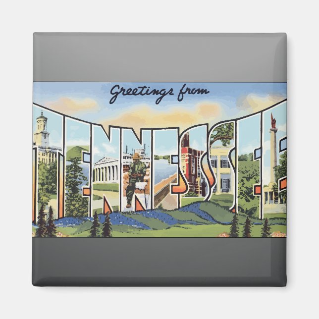 Íman Saudações Do Tennessee, Vintage (Frente)