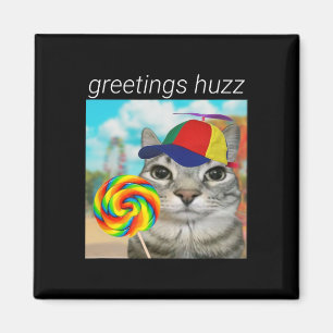 Íman Saudações Huzz Meme de Gíria Divertido Geração Z G