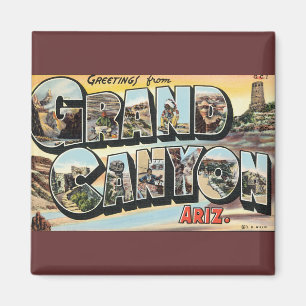 Íman Saudações Viagens vintage da Arizona Grand Canyo