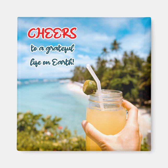 Íman Saúde a uma vida grata na Terra (Frente)