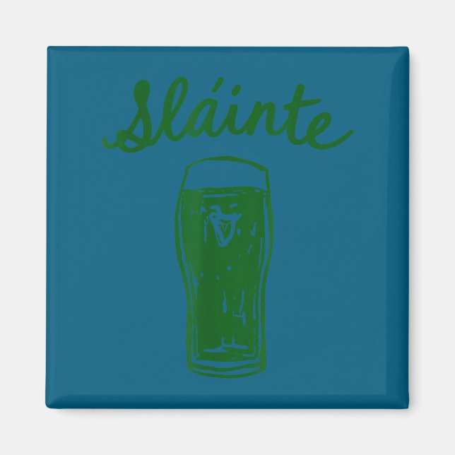 Íman Saúde brinde gaélico script pub irlandês aplausos  (Frente)