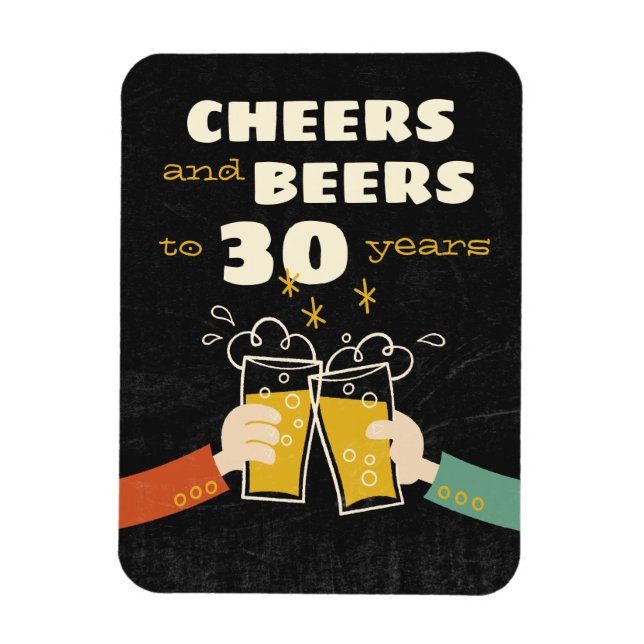 Íman Saúde E Cerveja A 30 Anos De Aniversário Retroativ (Vertical)