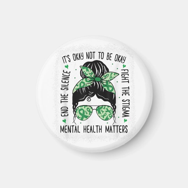 Íman Saúde Mental Importa A Saúde Mental Mensal Bun Awa (Frente)