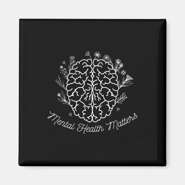 Íman Saúde Mental Importa Dar Doença Cerebral Humana Aw (Frente)