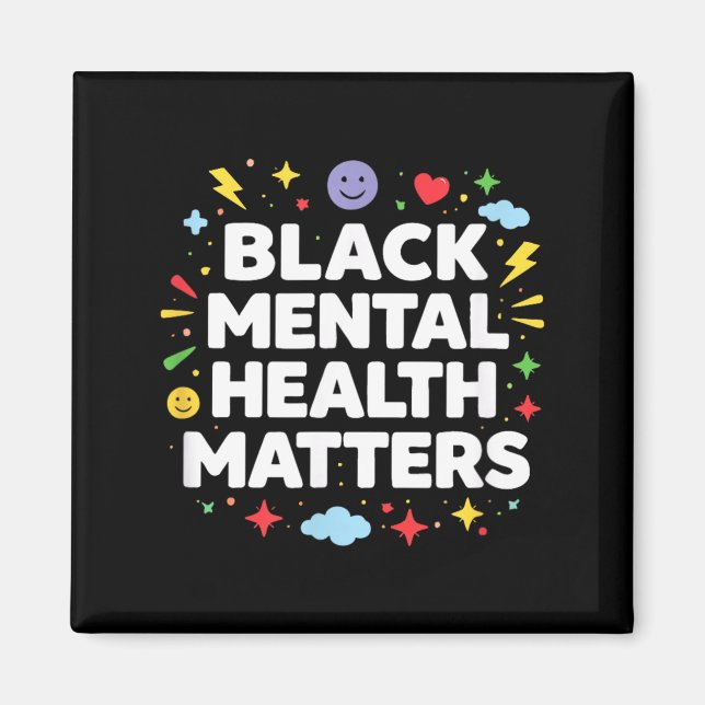 Íman Saúde Mental Negra é Importante - (Frente)