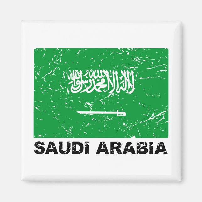 Íman Saudia Saudi Vintage Flag (Frente)
