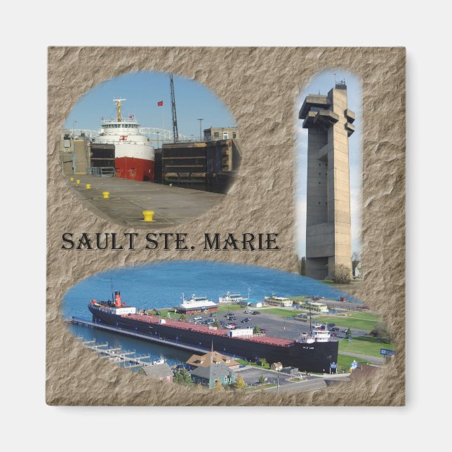 Íman Sault Ste. Marie Magnet (Frente)