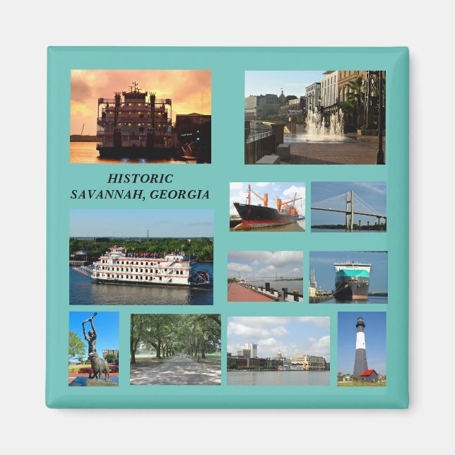 Íman Savannah histórica, imã da Geórgia (Frente)