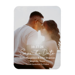 Íman Save The Date Flexible Photo Magnet