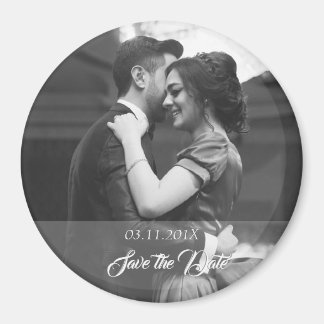 Íman Save the date Fotomagneet met datum en foto