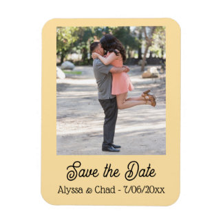 Íman Save the date magnet personalized photo