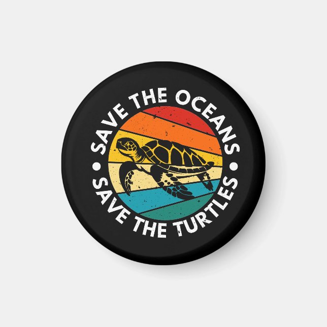Íman Save The Oceans Save The Turtles (Frente)