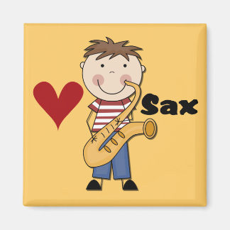 Íman Saxofone - Camisetas masculinos e presentes