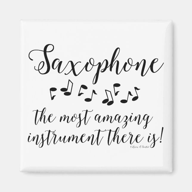 Íman Saxofone incrível (Frente)