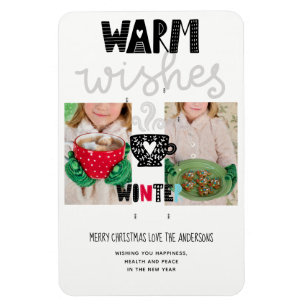 Íman Scandinavian Doodle Christmas PHOTO Keepape