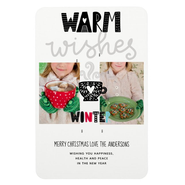 Íman Scandinavian Doodle Christmas PHOTO Keepape (Vertical)