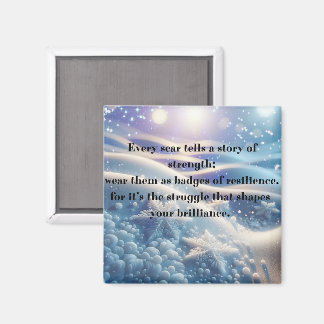 Íman Scars Into Scars - Resilience Affirmation Art