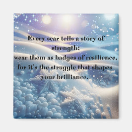 Íman Scars Into Scars - Resilience Affirmation Art