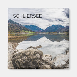 Íman Schliersee Bavaria Lake Alemanha Panorama Souvenir